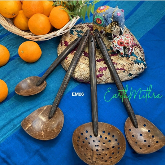 Coconut Kitchen/Pantry Spoons (Set of 4)